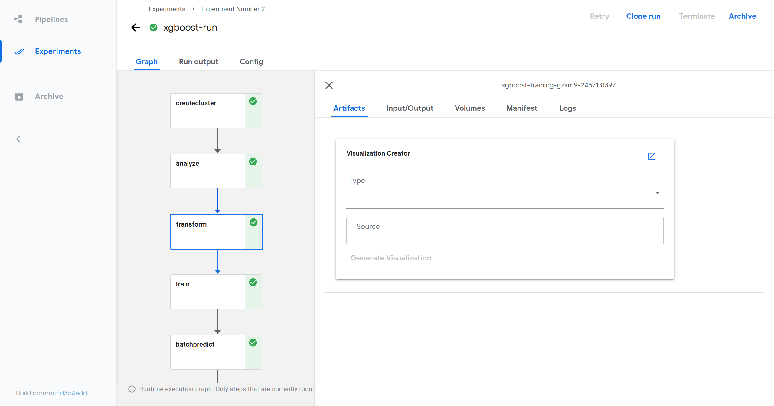 Confusion matrix visualization from a pipeline component